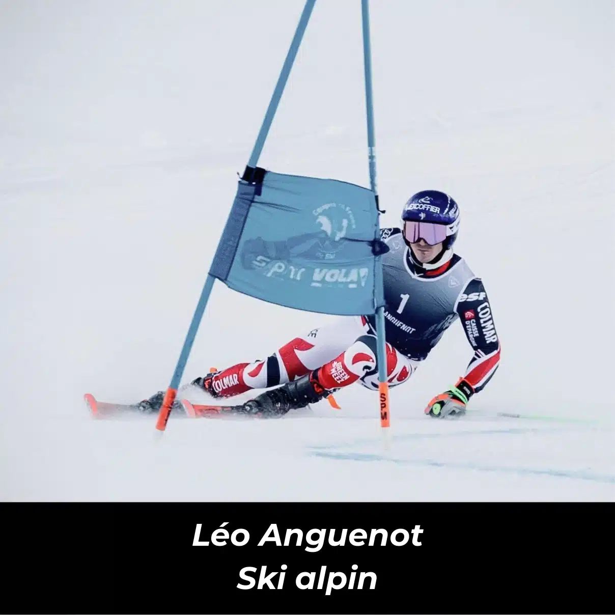Ski alpiniste en action lors d'une compétition, reflétant l'énergie pure avec Protéalpes, nutrition sportive sans additifs.