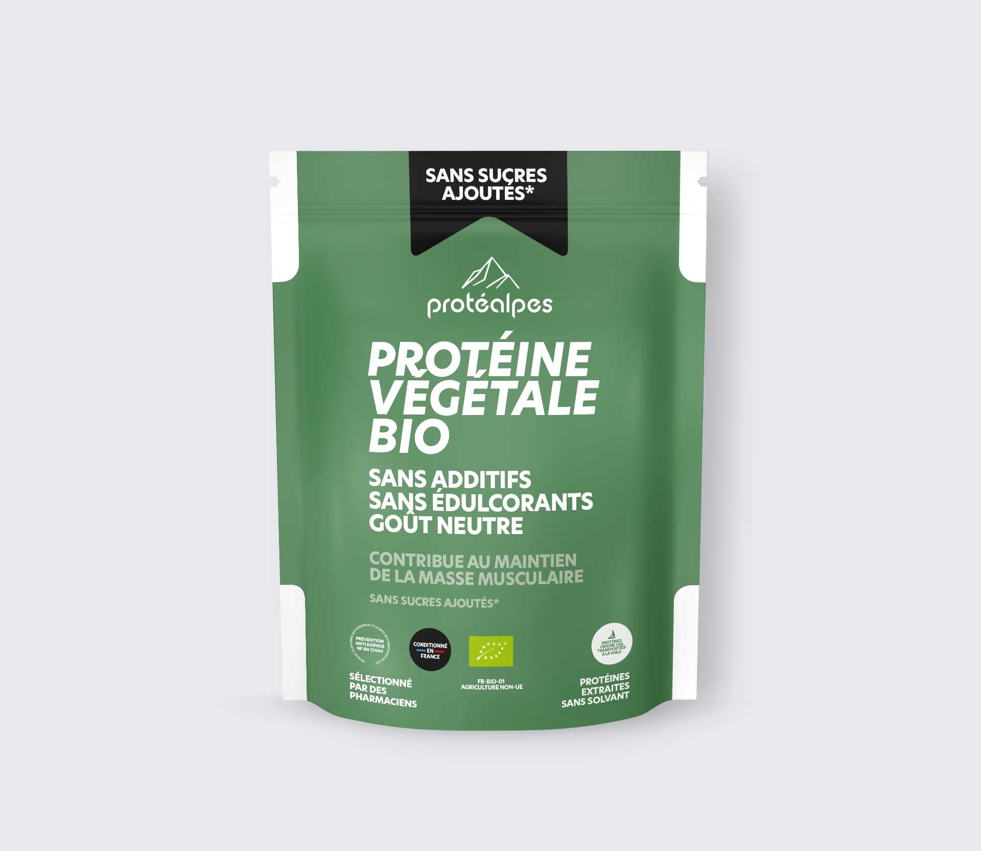 Protéine végétale BIO goût neutre – Gamme sans sucres ajoutés