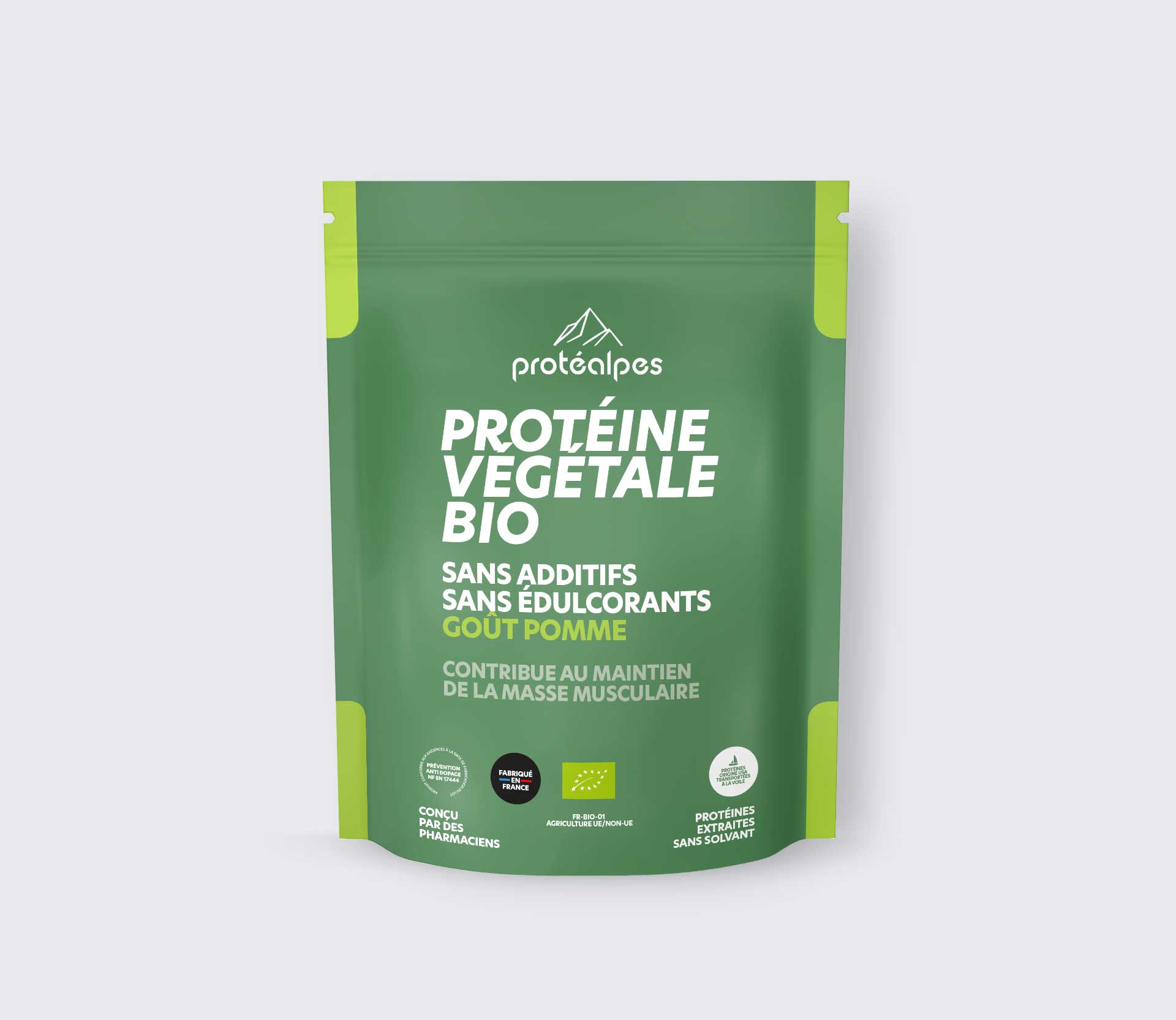 Protéine végétale BIO goût pomme – Gamme classique